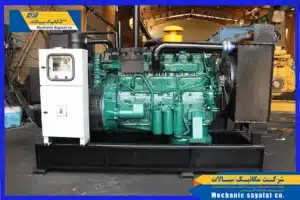 نمونه ای از دیزل ژنراتور کاترپیلار تامیین شده در شرکت مکانیک سیالات